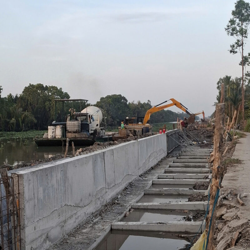 Dự án Kè chống sạt lỡ kênh Tắc- Cây Trâm, huyện Gò Quao, tỉnh Kiên Giang